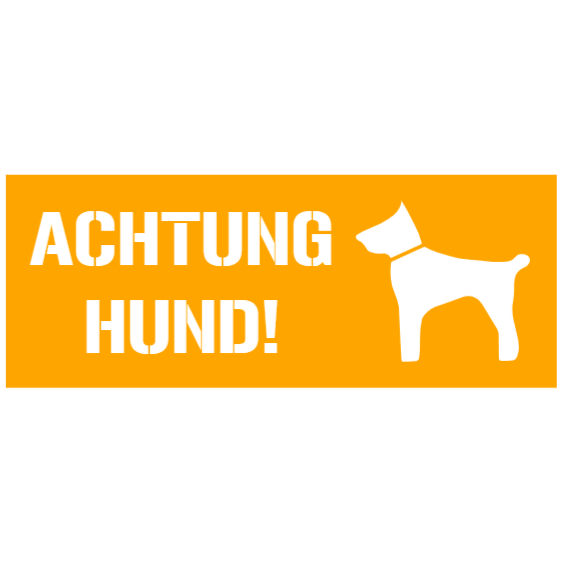 Achtung Hund Warnschild
