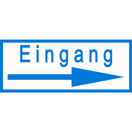Eingang - schild