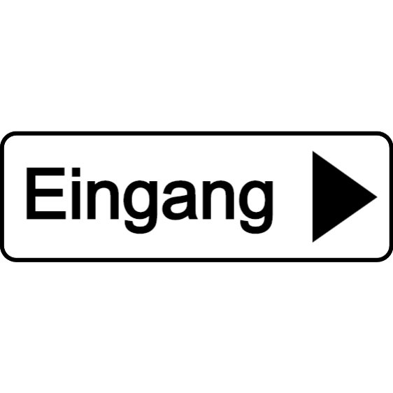 Schild - eingang - wetterfest
