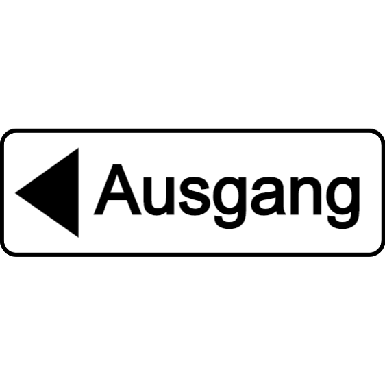 Schild, Eingang 1