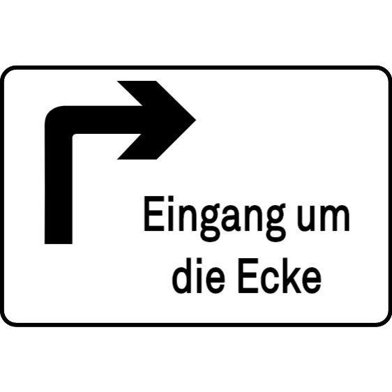 Eingang um die Ecke (rechte)