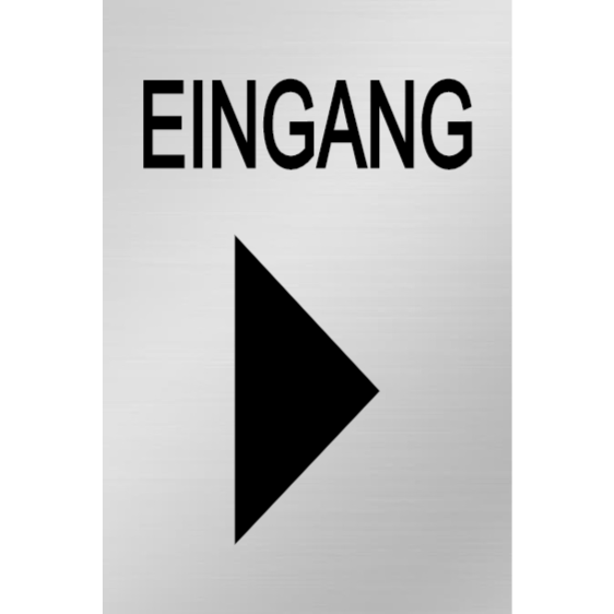 Eingang rechts-Symbol-Schild