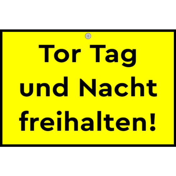 Tor tag und nacht freihalten