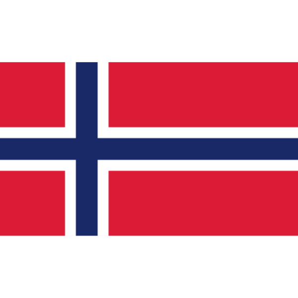 Norwegische Flagge - Aufkleber