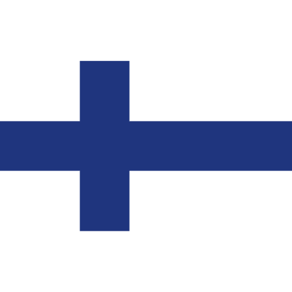 Finnische Flagge - Aufkleber