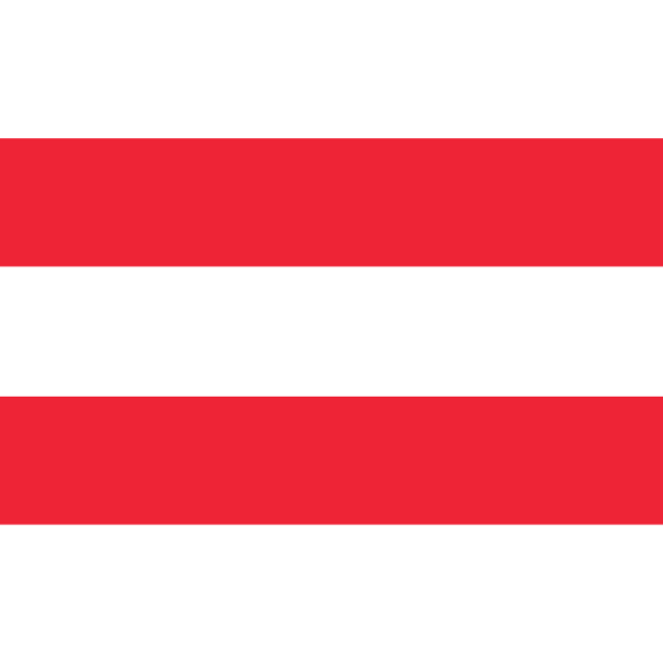 Österreichische Flagge - Aufkleber
