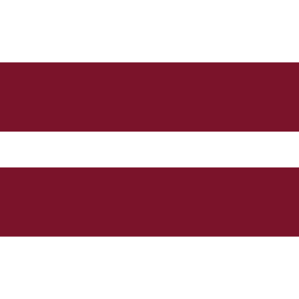 Lettland Flagge - Aufkleber
