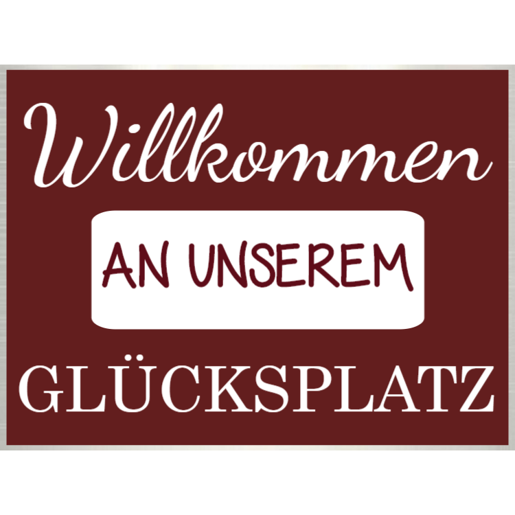 Burgund willkommenes Zeichen - Aluminiumschilder