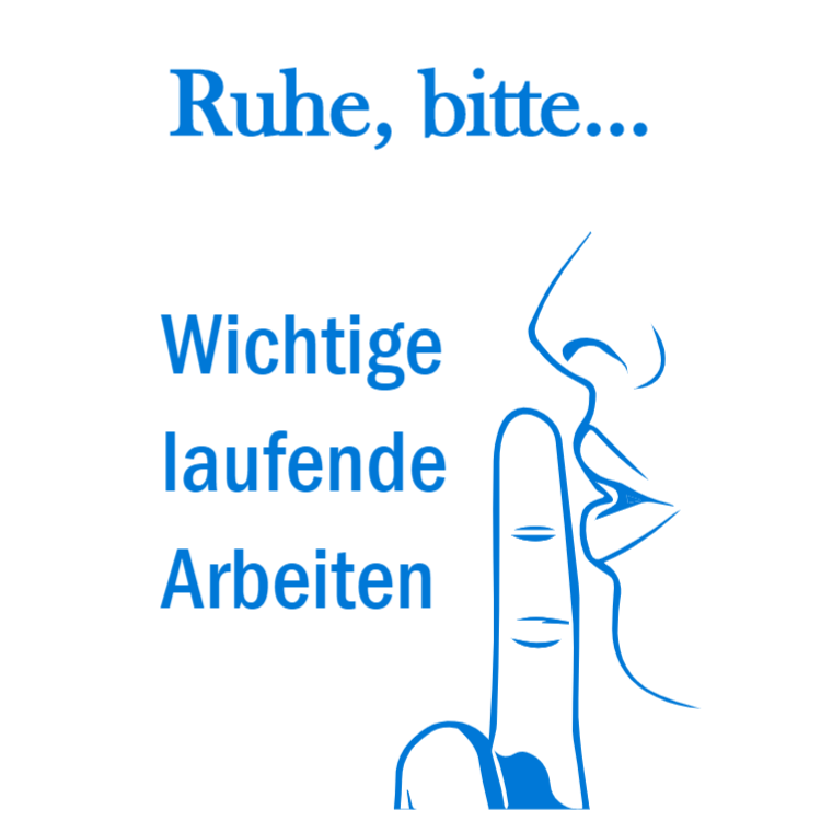 Ruhe bitte - Aluminiumverbundschilder