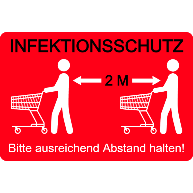 Infektionsschutz Aluminiumverbundschilder