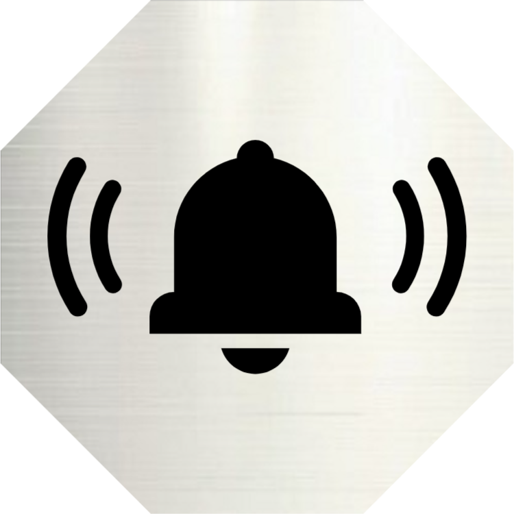 Bitte klingeln - Aluminiumschild