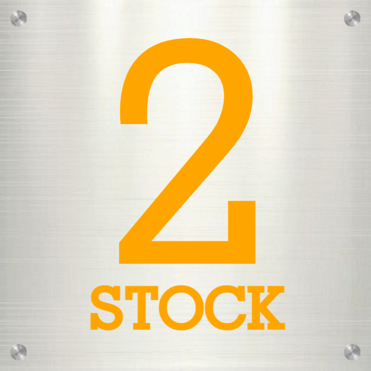 2 Stock - Aluminiumschilder