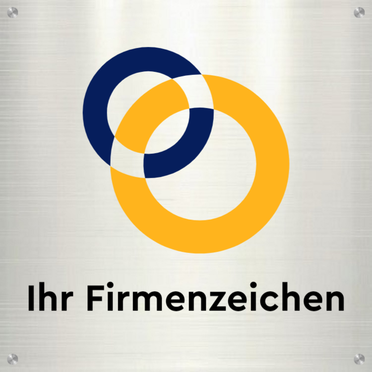 Benutzerdefinierte Zeichen - Aluminiumschilder - Quadrat