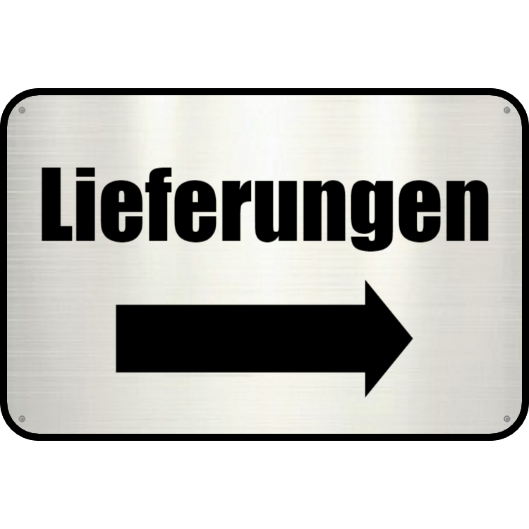 Lieferzeichen - Aluminiumschilder