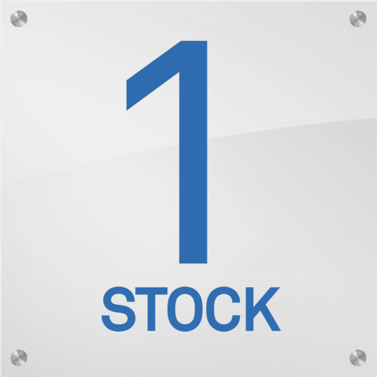 1 Stock - Plexiglasschilder