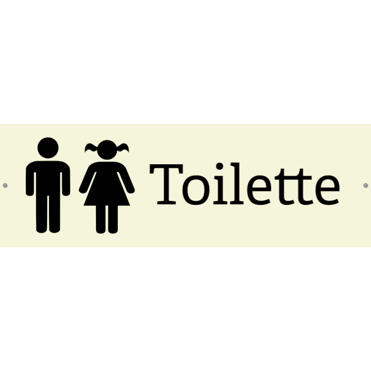 Toilette - Aluminiumverbundschilder