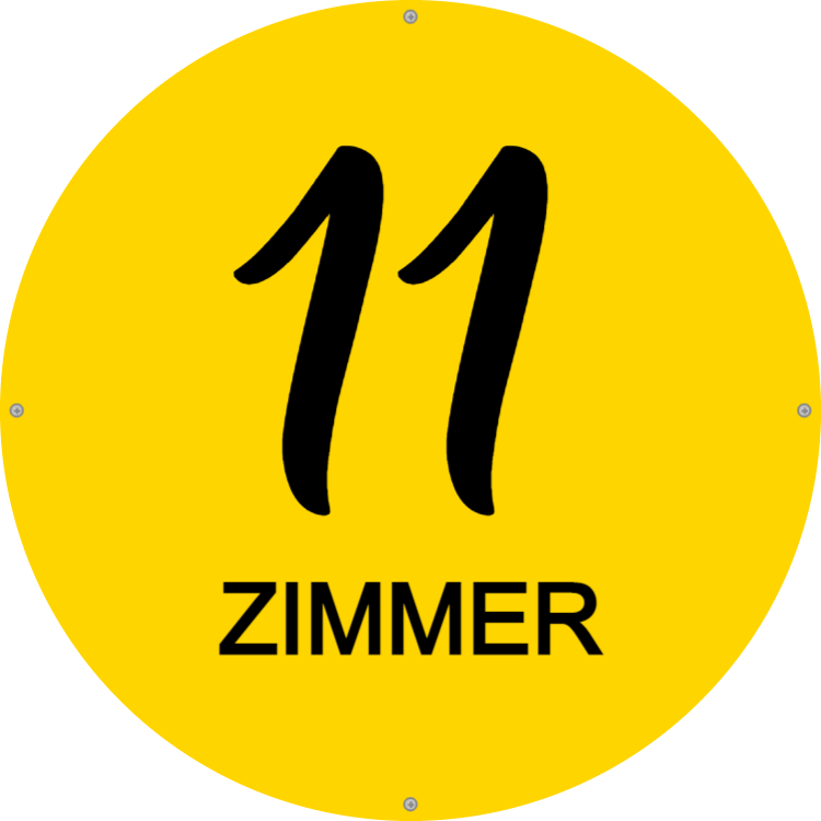 Türschild - Aluminiumverbundschilder 1
