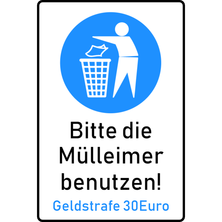 Bitte die Mülleimer benutzen 1