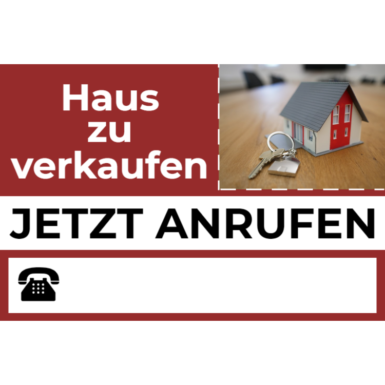 Haus zu verkaufen, jetzt anrufen