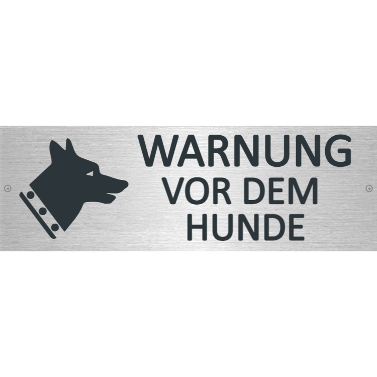 Warnung, vor dem hunde