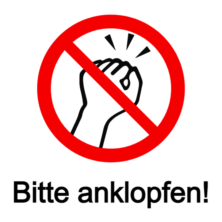 Bitte anklopfen