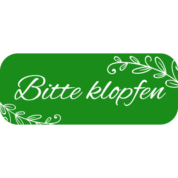 Bitte klopfen - Grün