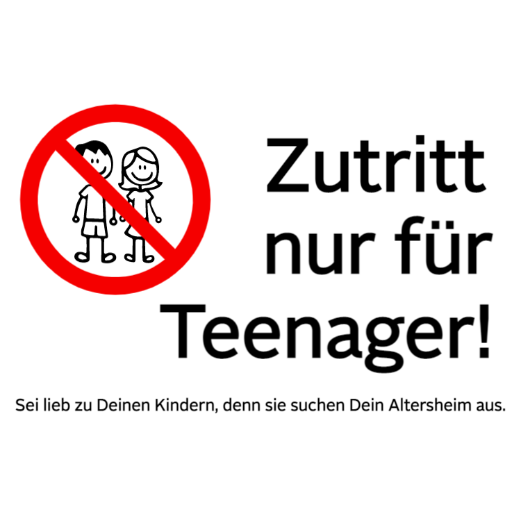 Zutritt nur für Teenager