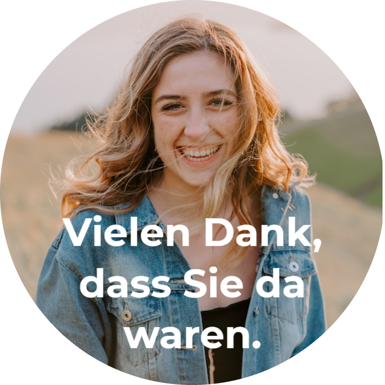 Vielen Dank, dass Sie da waren - Aufkleber