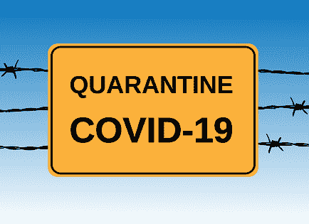 Coronavirus (COVID-19) - Quarantäneschilder