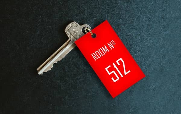 Schlüsseletiketten für Hotelzimmer