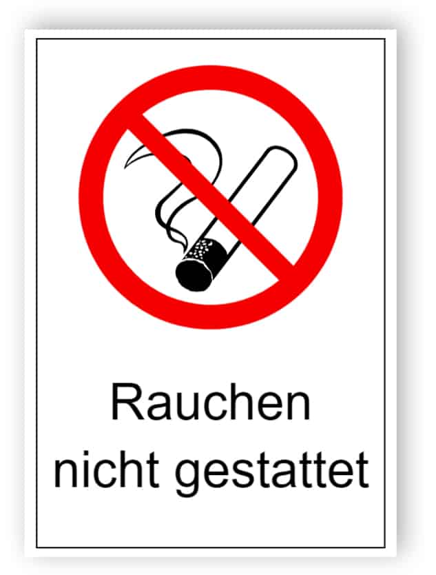 Rauchen nicht gestattet