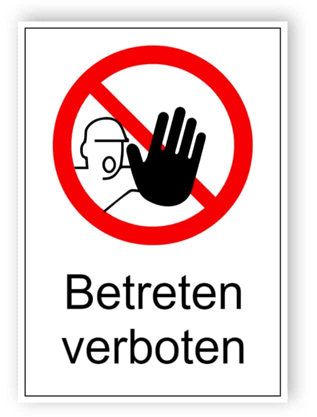 Betreten verboten