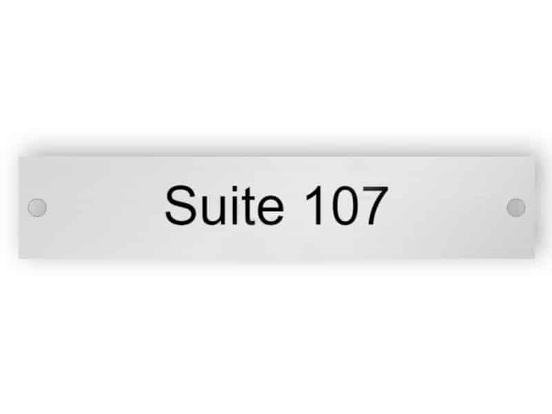 Nummer der Suite - Türschild