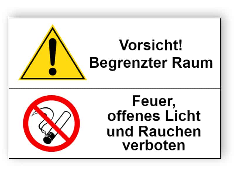 Vorsicht! Begrenzter Raum