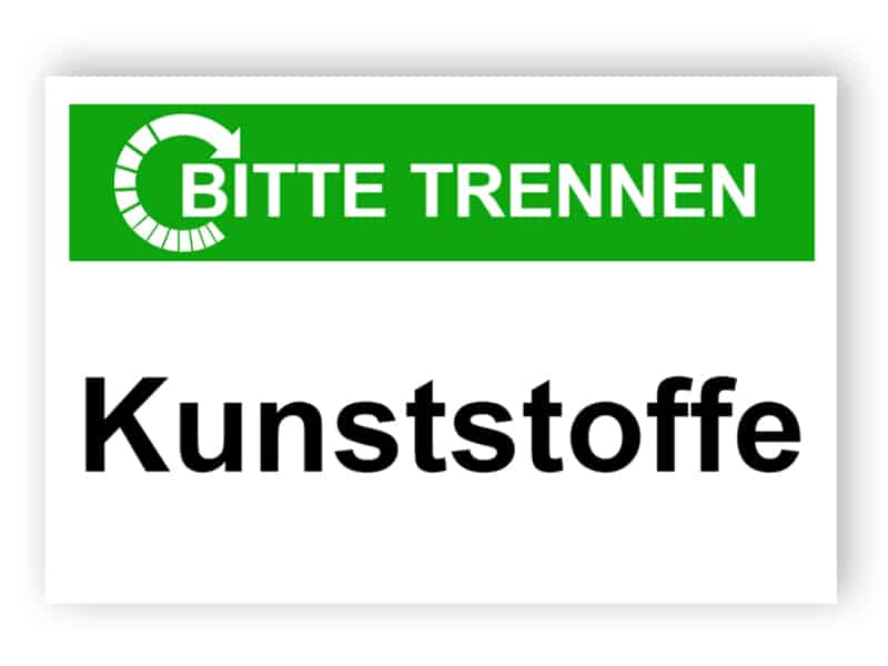 Bitte trennen / Kunststoffe