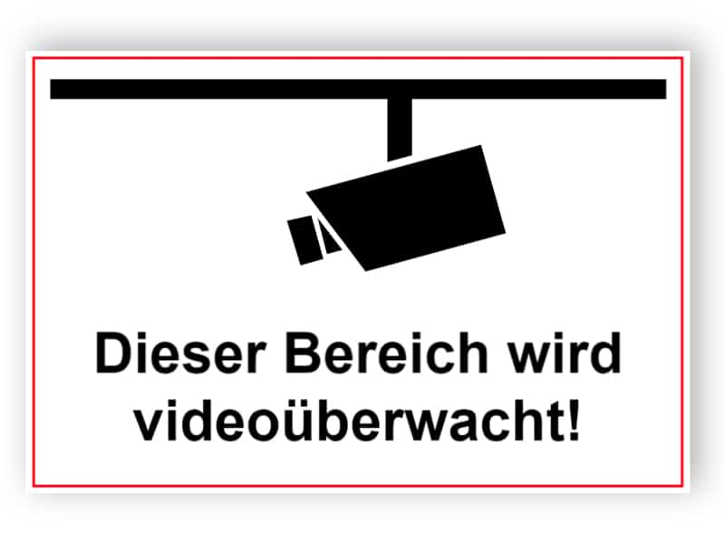 Dieser Bereich wird videoüberwacht!