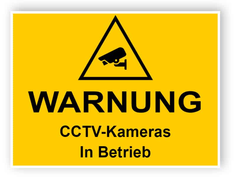 CCTV-Schild - CCTV-Kameras in Betrieb