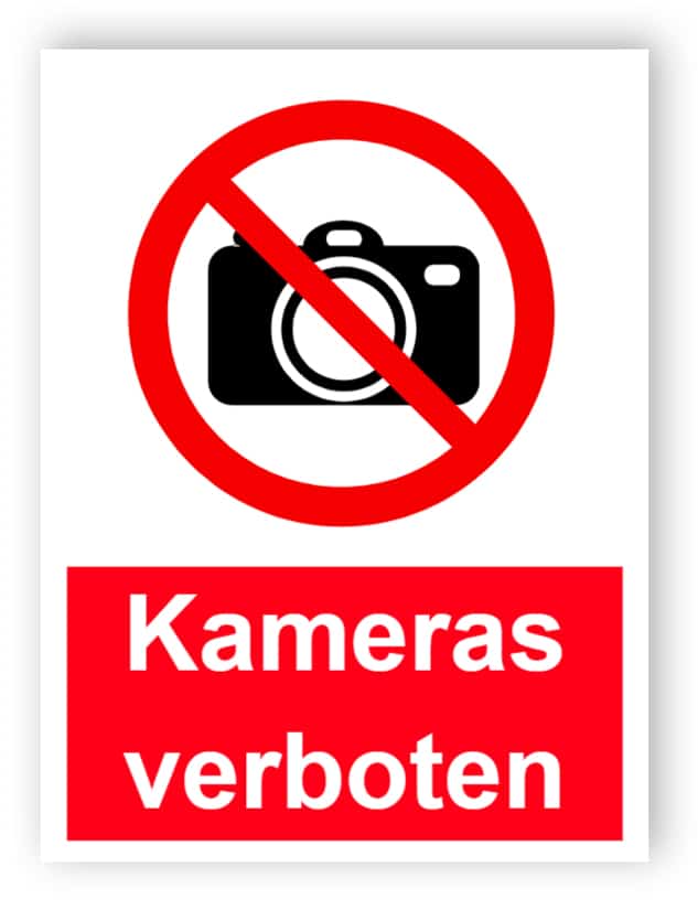 Kameras verbotenes Schild