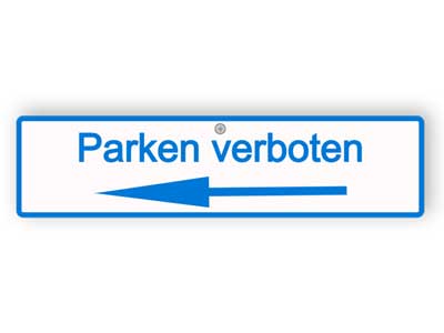 Parken Verboten Schilder