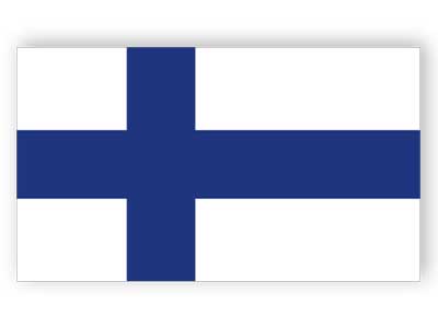 Finnische Flagge - Aufkleber