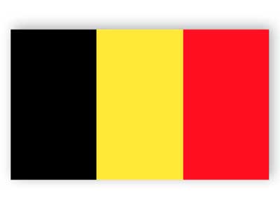 Belgien Flagge - Aufkleber