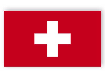 Schweizer Flagge - Aufkleber