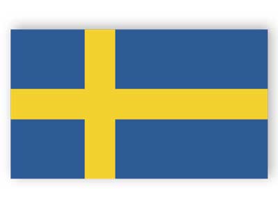Schwedische Flagge - Aufkleber