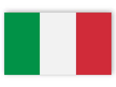 Italien Flagge - Aufkleber