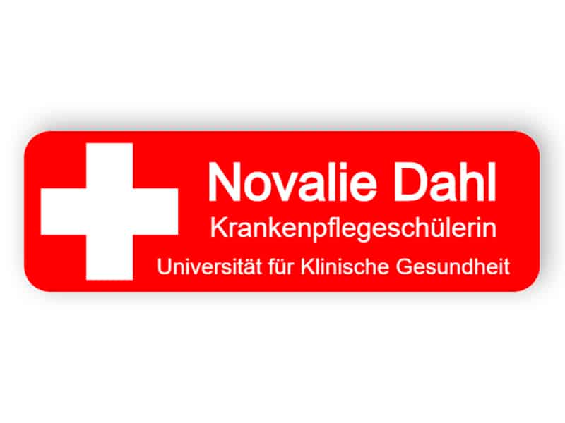 Namensschild für Krankenschwester