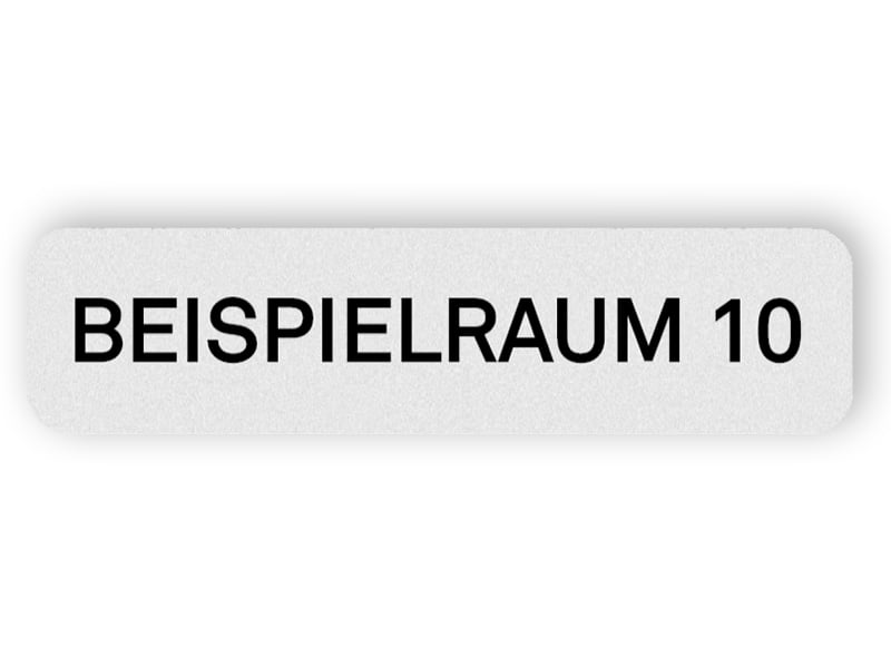 Beispielraum Schild