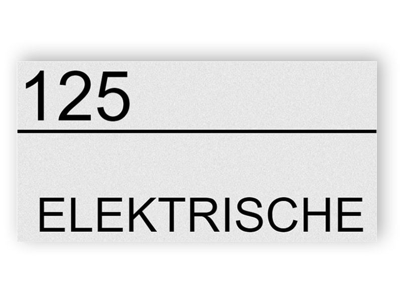 Benutzerdefinierte Türnummer und KarrieretitelSchild