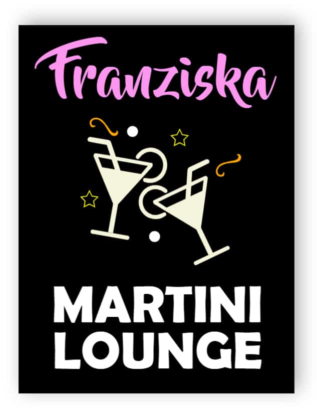 Martini-Lounge-Schild