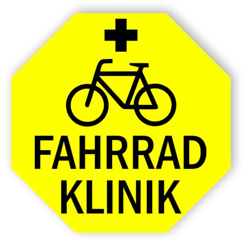 Fahrrad Klinik Schild