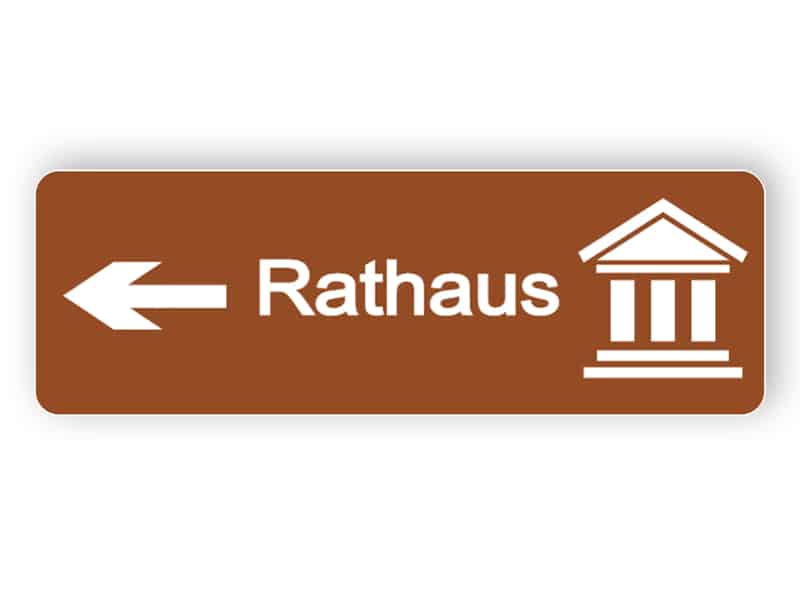 Rathaus - Touristen Richtung